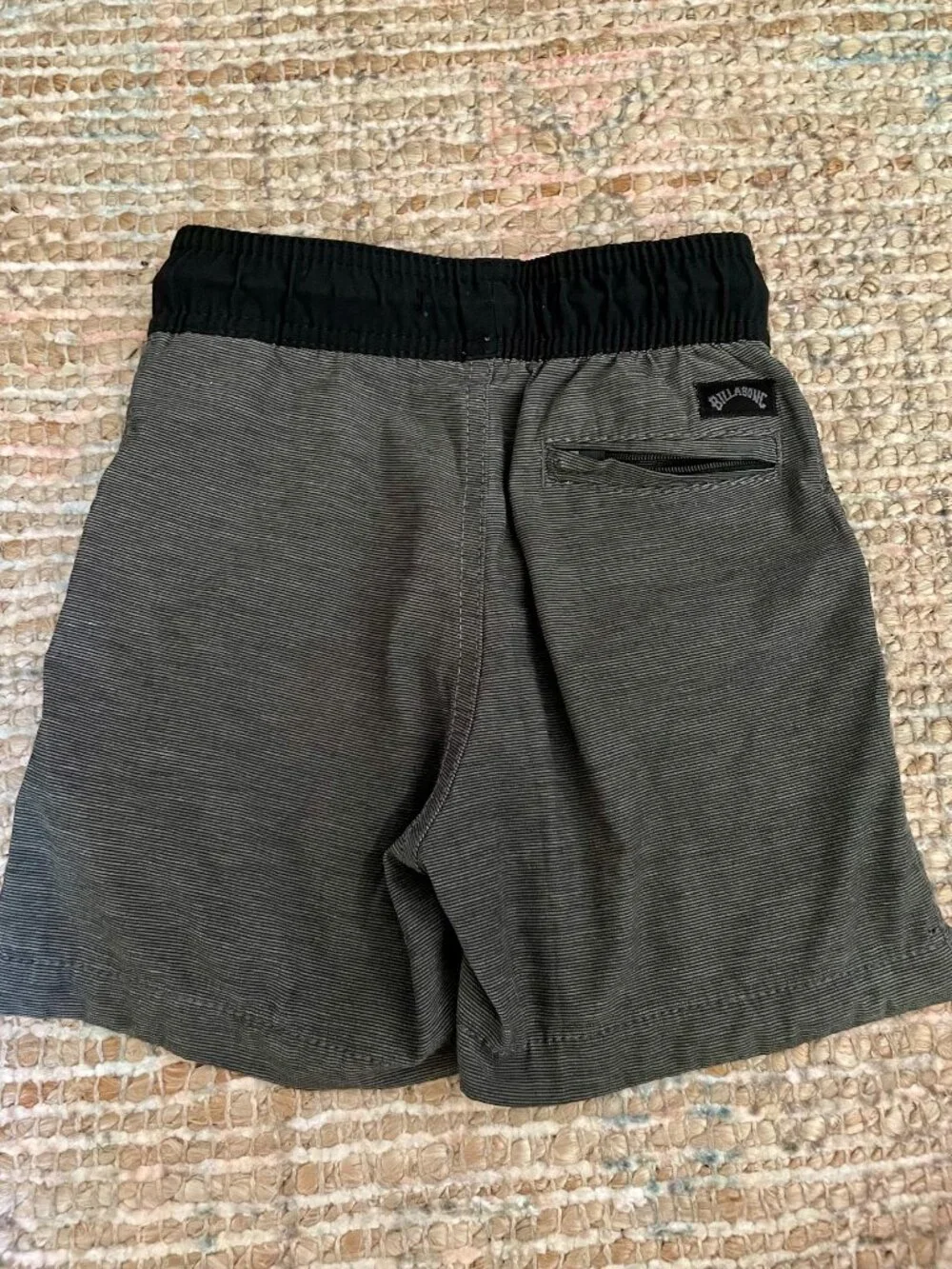 Billabong Grey & Black Kids Toddlers Boys Recycler Swim trunks Board shorts 3T